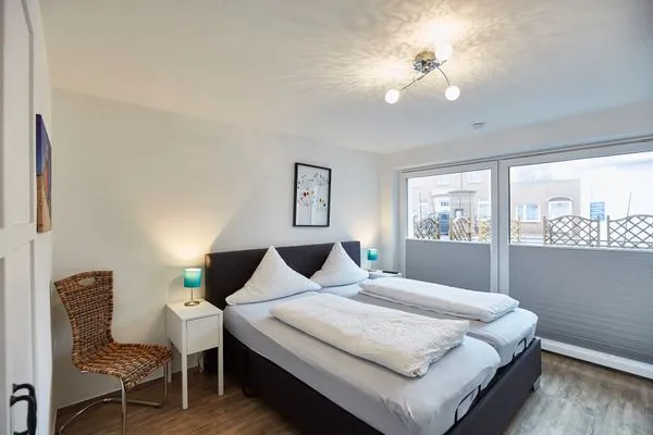 Schlafzimmer  Borkumer Hof - Ferienwohnung 1 - Elke