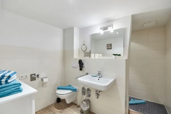 Badezimmer  Borkumer Hof - Ferienwohnung 1 - Elke