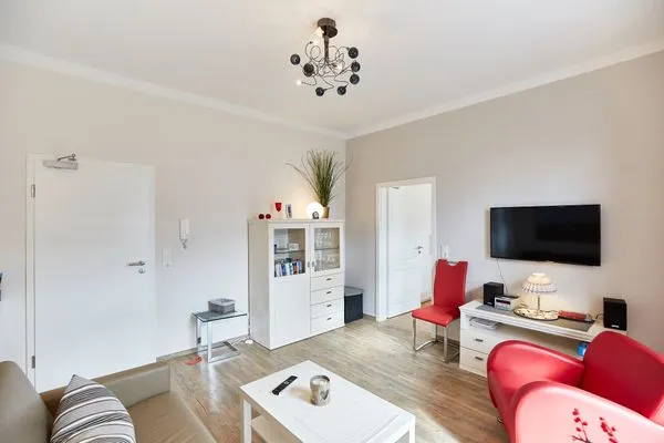 Wohnzimmer  Borkumer Hof - Ferienwohnung 4 - Tüskendör