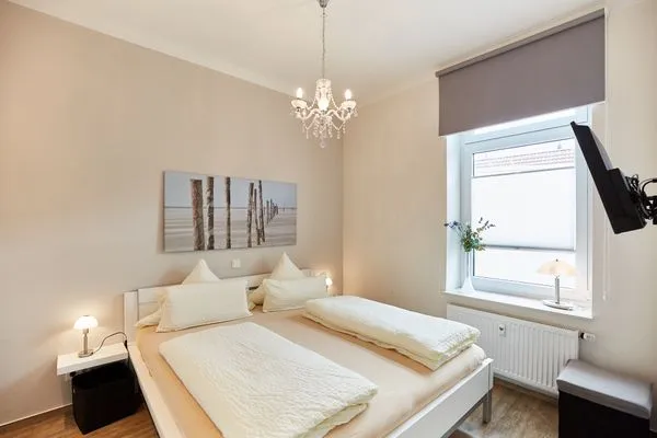 Schlafzimmer  Borkumer Hof - Ferienwohnung 4 - Tüskendör