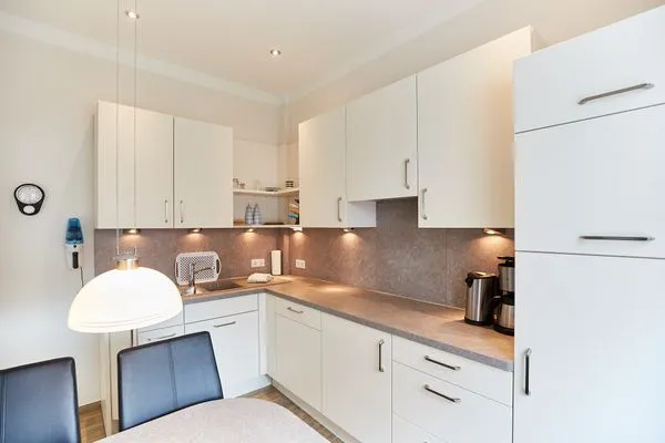 Küche / Küchenzeile  Borkumer Hof - Ferienwohnung 4 - Tüskendör