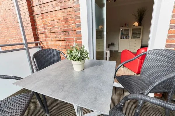 Balkon  Borkumer Hof - Ferienwohnung 4 - Tüskendör