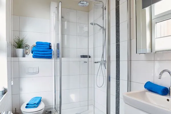 Badezimmer  Borkumer Hof - Ferienwohnung 4 - Tüskendör