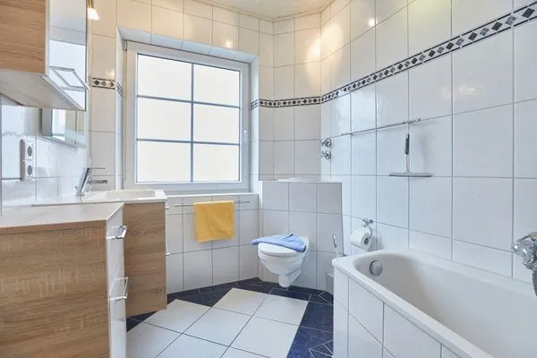 Badezimmer  Haus Meyer-Teerling - Ferienwohnung Trientje