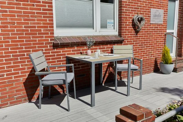Terrasse  Haus Amelie - Ferienwohnung Lütje Amelie