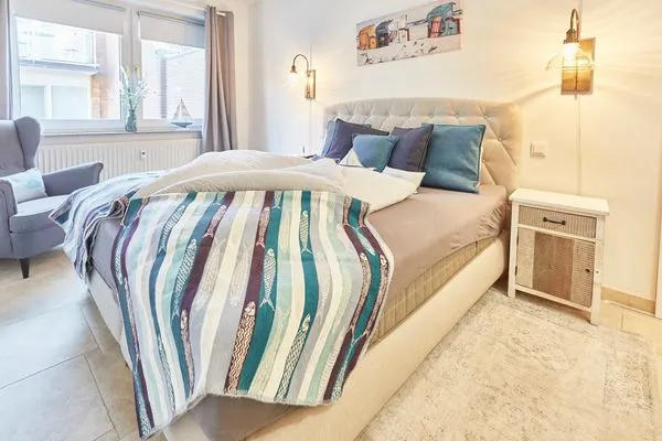 Schlafzimmer  Ferienwohnung Meerweh