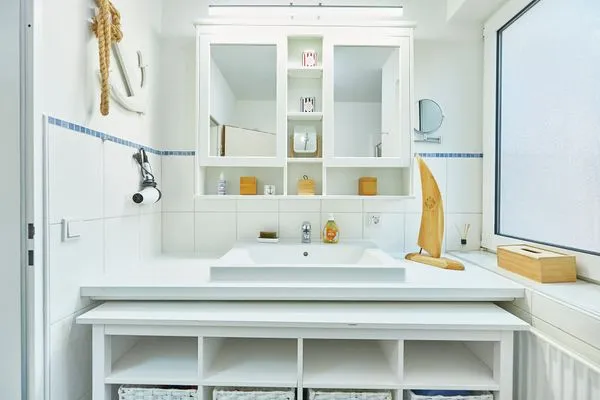 Badezimmer  Ferienwohnung Meerweh