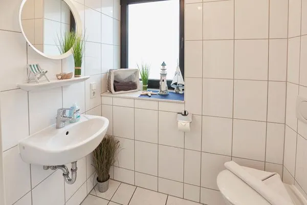 Gäste-WC  Ferienhaus Kleine Meerjungfrau