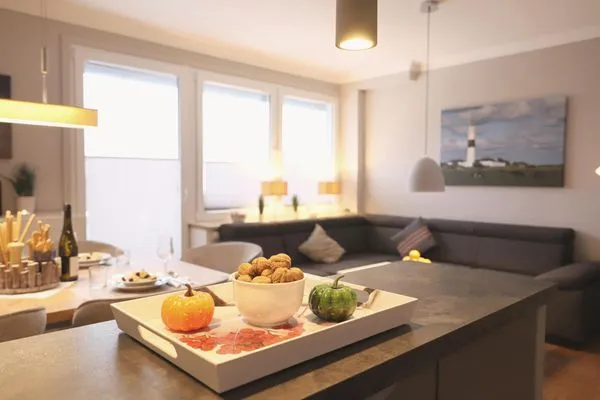 Wohnzimmer  Strandstr. 6, Whg. 18