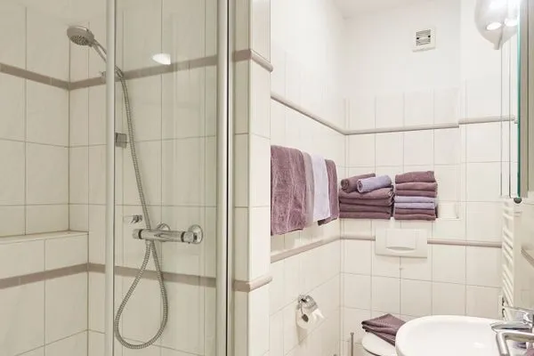 Badezimmer  Villa Central - Ferienwohnung Stadtnest