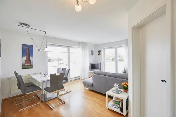 Wohnzimmer  Haus Strandloperke - Ferienwohnung Seehund