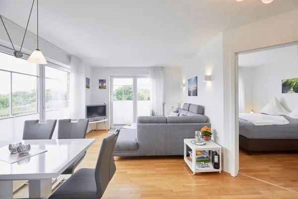 Wohnzimmer  Haus Strandloperke - Ferienwohnung Seehund