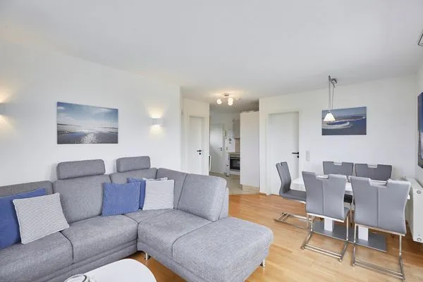 Wohnzimmer  Haus Strandloperke - Ferienwohnung Seehund