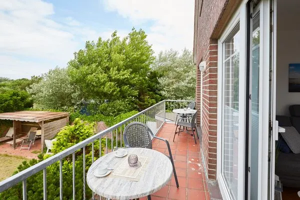 Balkon  Haus Strandloperke - Ferienwohnung Seehund