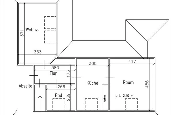 Grundriss  Haus Kim - Ferienwohnung 2