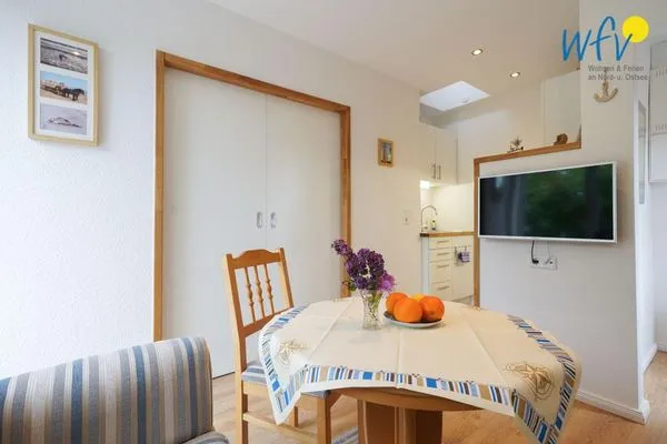 Wohnzimmer Haus Rheiderland Ferienwohnung Casita