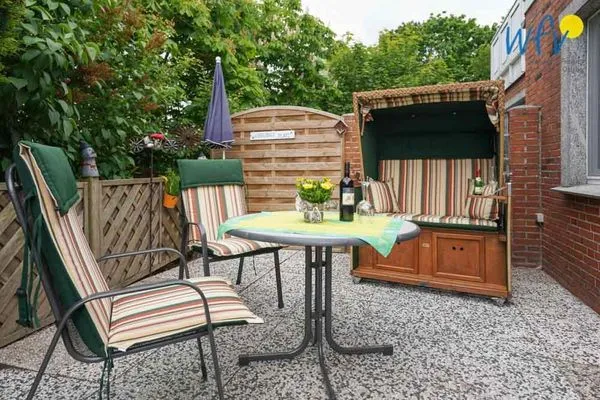 Terrasse Haus Rheiderland Ferienwohnung Casita