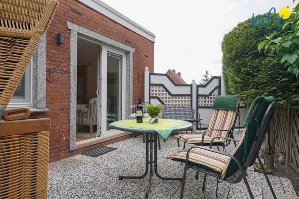 Terrasse Haus Rheiderland Ferienwohnung Casita