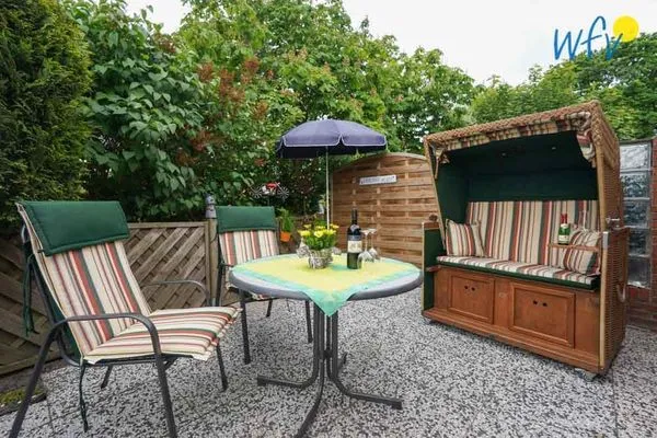 Terrasse Haus Rheiderland Ferienwohnung Casita