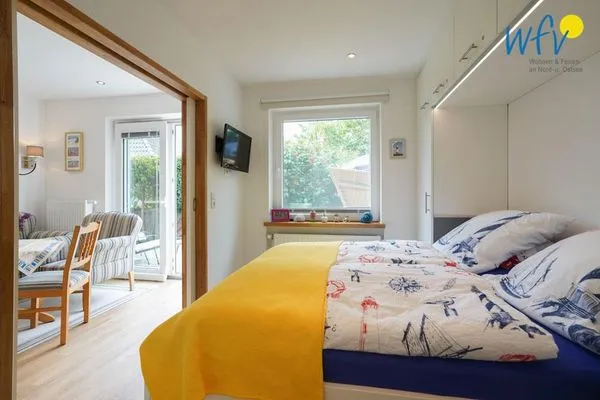 Schlafzimmer Haus Rheiderland Ferienwohnung Casita