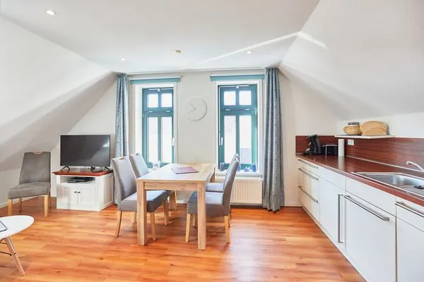 Wohnzimmer  Villa Wilhelmine - Ferienwohnung Klein-Wiebke