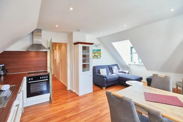 Wohnzimmer  Villa Wilhelmine - Ferienwohnung Klein-Wiebke