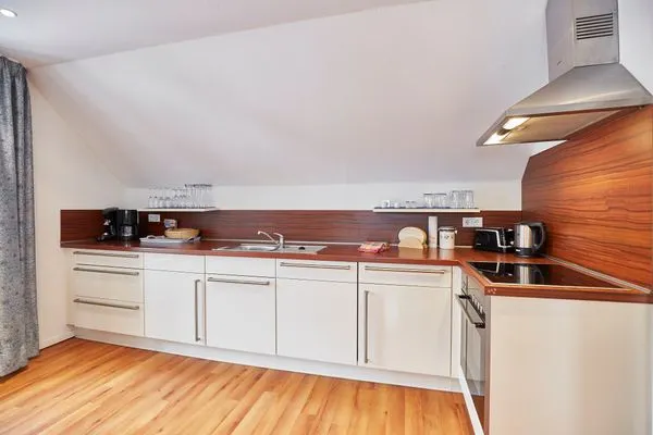 Küche / Küchenzeile  Villa Wilhelmine - Ferienwohnung Klein-Wiebke