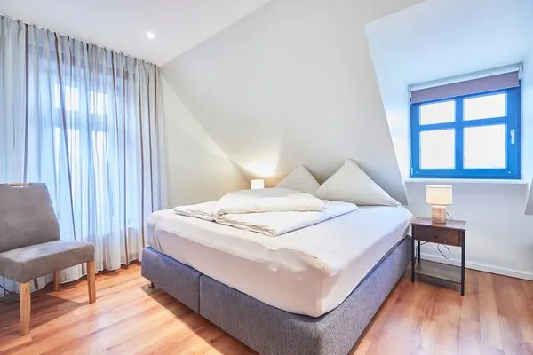 Schlafzimmer  Villa Wilhelmine - Ferienwohnung Klein-Wiebke