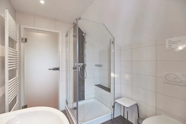 Badezimmer  Villa Wilhelmine - Ferienwohnung Klein-Wiebke