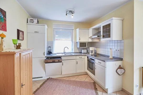 Küche / Küchenzeile  Haus Inselherz - Ferienwohnung Muschel