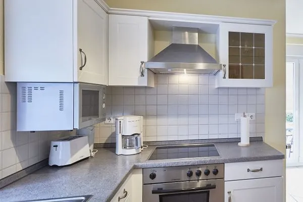 Küche / Küchenzeile  Haus Inselherz - Ferienwohnung Muschel
