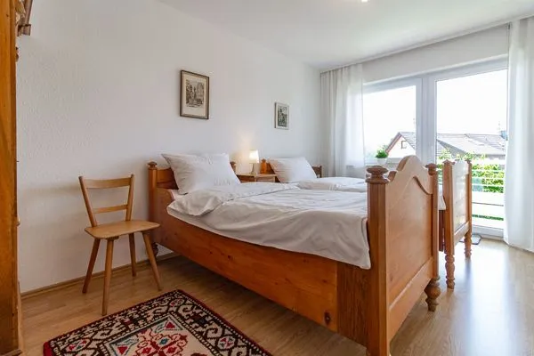 Schlafzimmer Silvanerlaube Ferienwohnung Silvanerlaube A