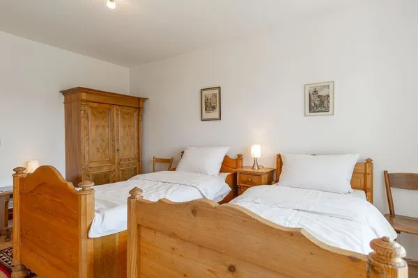 Schlafzimmer Silvanerlaube Ferienwohnung Silvanerlaube A