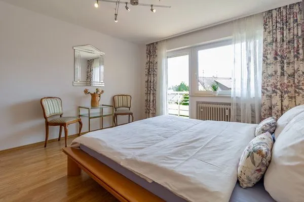 Schlafzimmer Silvanerlaube Ferienwohnung Silvanerlaube A