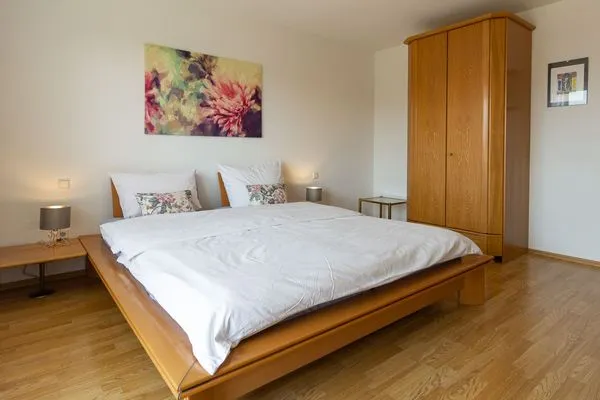 Schlafzimmer Silvanerlaube Ferienwohnung Silvanerlaube A