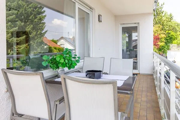 Balkon Silvanerlaube Ferienwohnung Silvanerlaube A