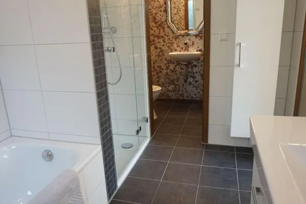Badezimmer  Ferienwohnung Oase am Rosenhag