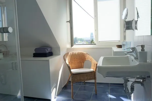 Badezimmer  Ferienwohnung Weitsicht