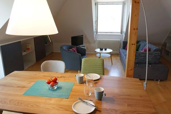 Wohnzimmer  Ferienwohnung Weitsicht