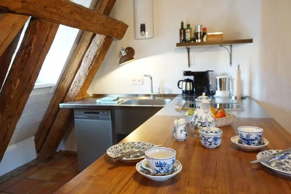 Küche / Küchenzeile  Ferienwohnung Am Klosterhof