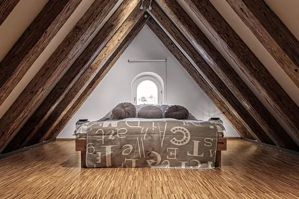Schlafzimmer  Ferienwohnung Loft am Schlossplatz