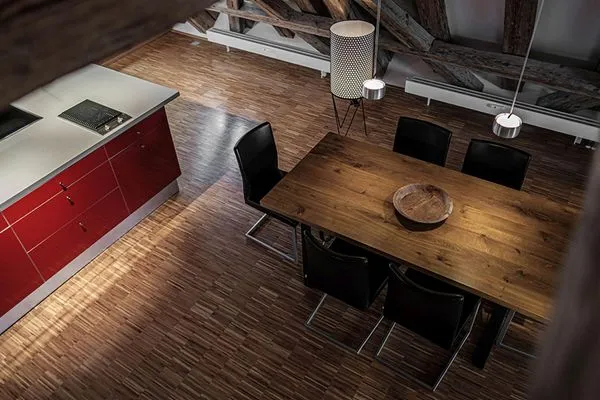 Wohnzimmer  Ferienwohnung Loft am Schlossplatz