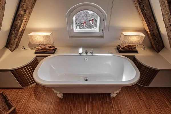 Badezimmer  Ferienwohnung Loft am Schlossplatz