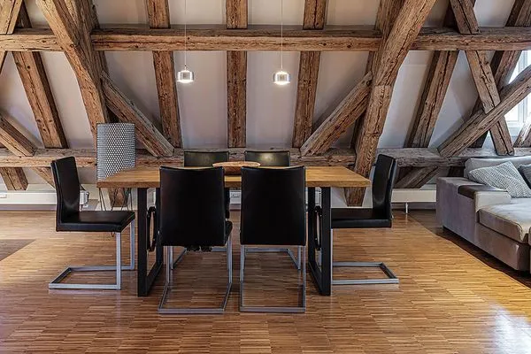 Wohnzimmer  Ferienwohnung Loft am Schlossplatz