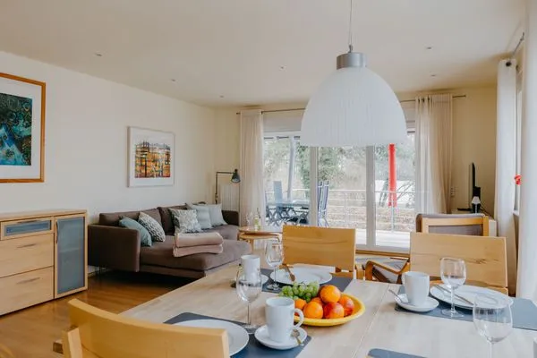 Wohnzimmer  Ferienhaus Hilde am Wald