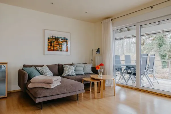 Wohnzimmer  Ferienhaus Hilde am Wald