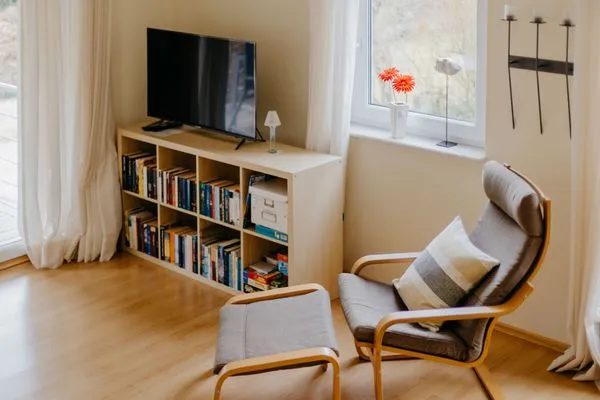 Wohnzimmer  Ferienhaus Hilde am Wald