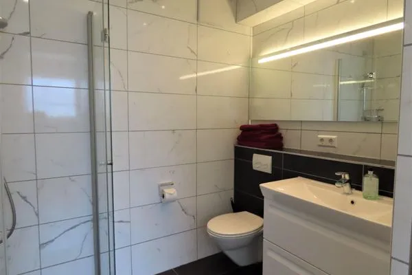 Badezimmer  Ferienwohnung Altes Museum