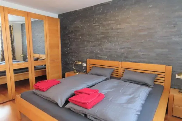 Schlafzimmer  Ferienwohnung Altes Museum