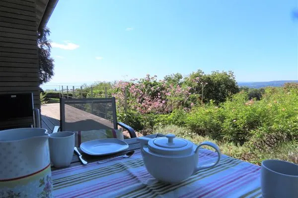 Terrasse  Ferienhaus Spetzgart